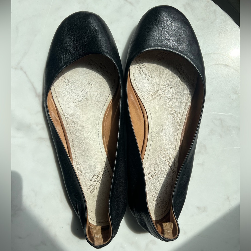 Maison Martin Margiela Ballet Flats, Black, Sz 36
